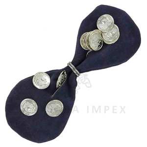 กระเป๋าหนังแท้ทำมือคุณภาพสูงจาก Maysara Impex รุ่น Wine Suede Grand Duchess Renaissance Coin Pouch สไตล์ยุคกลางประวัติศาสตร์ - Product Image 2