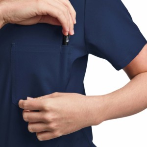 Offre Spéciale – Blouses Médicales et Infirmières pour Femmes, Uniformes Brodés Unis, Été, Grandes Tailles, 100% Coton Denim, Manches Courtes - Product Image 3