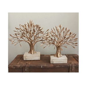 Elegant aluminum tree sculptures crafted with durable material refined artistry and premium <b>decorative</b> expression for spaces - Product Image 1