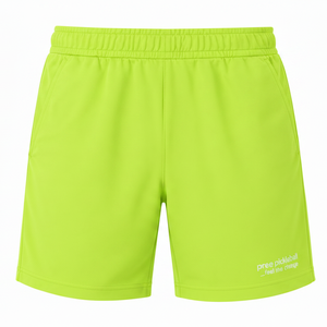 Shorts de sport décontractés pour hommes, personnalisés, unis, pour pickleball, écologiques, longueur genou, en mélange de coton, séchage rapide, pour l'entraînement athlétique - Product Image 2