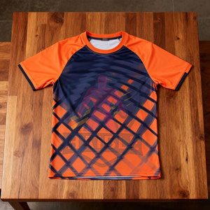 T-shirt de sport à manches courtes pour homme, fabriqué au Pakistan, 100 % polyester, tissu respirant, personnalisable, haute qualité, best-seller - Product Image 4