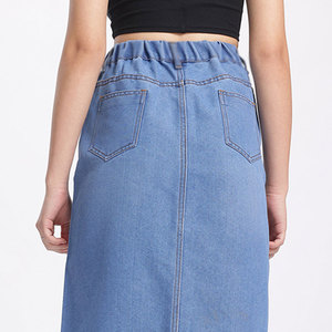 Wholesale Price Custom Pockets Women Denim Fabric Made Skirts Available In All Sizes - Product Image 2