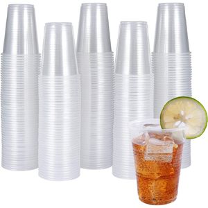 Paquete de 300 Vasos Desechables de Plástico Transparente de 9 oz para Degustación de Whisky, Muestras de Alimentos, Vasos Desechables de Plástico Transparente de 9 oz para Enjuague Bucal - Product Image 1