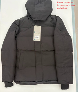 Veste matelassée brillante pour homme, manteau d'hiver en duvet, à capuche, fermeture éclair, streetwear chaud, OEM personnalisé - Product Image 3