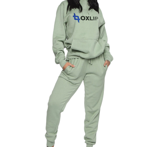 Conjunto Deportivo Premium de Felpa de Algodón para Mujer, Sudadera con Capucha y Pantalones de Cintura Alta, Estilo Casual Urbano - Product Image 4