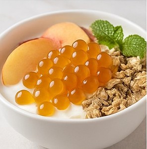 Boba explosiva con sabor a melocotón de Taiwán, de color natural, ideal para presentaciones de bebidas coloridas. - Product Image 6