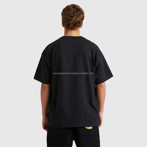 Nardon Apparel Fabricante personalizado Ecológico Tejido 280g 100% Algodón Suelto Camisetas de gran tamaño para hombres - Product Image 2