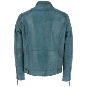 Chaqueta de Cuero Genuino Original para Hombre, Chaqueta de Cuero Clásica de Cordero, a la Moda, Impermeable, Último Estilo, Embalaje Personalizado - Product Image 3