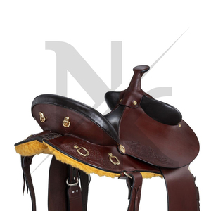 Elite Australian Stock Saddle Premium Leather Endurance Riding Saddle Traditional Poleys High Cantle <b>Secure</b> Seat Wood English - Product Image 4