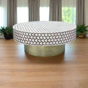 Accesorios Modernos para Sala de Estar: Centro de Mesa de Café con Incrustaciones de Hueso Súper Modernas, Novedad, Venta al por Mayor - Product Image 1