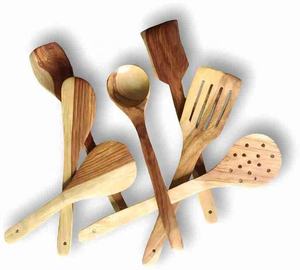 Set of Natural Wooden Non-Stick Cookware Disposable Kitchen Cooking <b>Spoon</b> and Frying <b>Serving</b> <b>Spoons</b> - Product Image 3