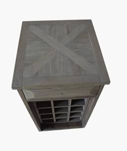 Table d'appoint pour salon en bois d'acacia avec 1 tiroir coulissant - Product Image 4