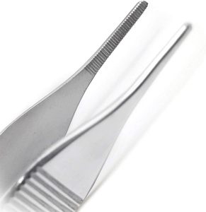 Pinza para Tejidos AMIN TC Adson de 4.75 Pulgadas, Acero Inoxidable, Instrumento Quirúrgico Dental Manual, Certificado CE ISO - Product Image 2