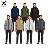 Veste softshell à capuche pour homme X Sports City |   Veste coupe-vent respirante unie et résistante à l'eau pour activités sportives en extérieur