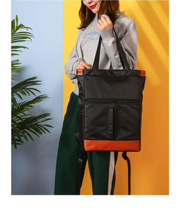 Sac à dos d'école pour ordinateur portable en toile personnalisable avec pochette zippée, résistant à l'eau, unisexe, multifonctionnel, sac à bandoulière de voyage - Product Image 6