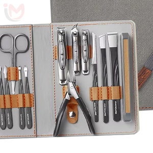 New Arrival 16 PCS White Travel Manicure Set Stainless Steel Cuticle Nail Clipper & <b>Gift</b> <b>Box</b> Luxurious Personal Care - Product Image 5