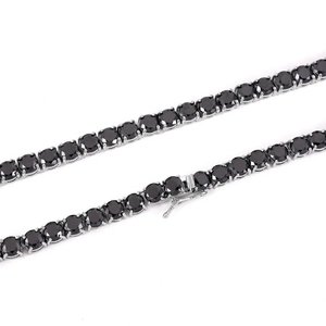 Collier chaîne à maillons pour homme, style hip-hop, plaqué rhodium/or, moissanite, argent 925, bijoux de luxe élégants et étincelants - Product Image 2