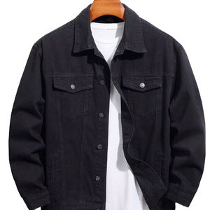 New Men's Winter Denim Jacket with <b>Stand</b> Collar Breathable & Eco-Friendly High Quality - Product Image 1