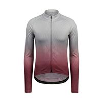 Jersey Sepeda Polyester Sublimasi Penuh Motif Kristal Ungu Lengan Panjang Pakaian Bersepeda Bernapas Jersey Sepeda Balap