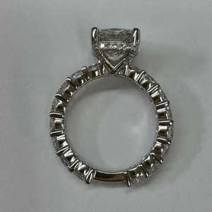 14K Gold Cushion Cut Engagement <b>Ring</b> Prong Halo Set IGI CVD HPHT Lab Grown Diamond Eternity Accent Bridal Band Women Wholesale - Product Image 4