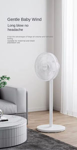 Ventilador de Pie Portátil Recargable Eléctrico de Plástico con Batería de Litio, Control Remoto y Altura Ajustable 7 (Venta al Por Mayor) - Product Image 5