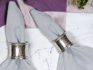 แหวนกระดาษเช็ดปากรูปผีเสื้อสุดหรูทำจากไม้เหล็กและกระดาษสำหรับโต๊ะและงานเลี้ยง - Product Image 3