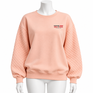 เสื้อสเวตเชิ้ตแขนยาวผ้าฟลีซสำหรับผู้หญิง สไตล์ลำลอง ตกแต่งด้วยตราสัญลักษณ์ สำหรับสตรีทแวร์ รับผลิตแบบ OEM/ODM - Product Image 1