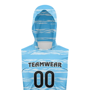 Camiseta de Fútbol 7v7 para Niños, sin Mangas, con Capucha, Estampado Sublimado de Rayas Abstractas, Uniforme Personalizado con Nombre y Número del Jugador - Product Image 3