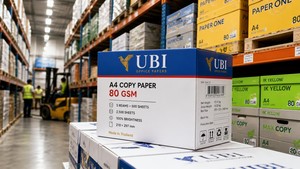 Papier copie A4 blanc de haute qualité UBI 70g/m² Modèle 2060922 500 feuilles par paquet Fabriqué à Bangkok - Product Image 4