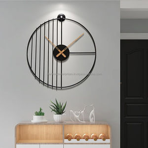 Reloj de pared de metal, decorativo para el hogar, antiguo estilo rural, hierro desgastado, número romano, reloj grande de cuarzo - Product Image 2