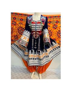 Vestido Tradicional Afgano Kochi Hecho a Mano para Mujer, Salwar Kameez con Bordado Completo, Moda Internacional 2023 - Product Image 6