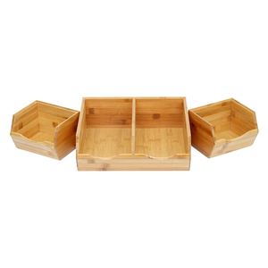 3 Piece Eco-Friendly Wood <b>Storage</b> <b>Basket</b> Sustainable Potato And Onion Pantry Organizer For Kitchen And <b>Baskets</b> On Sale - Product Image 1