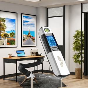 เครื่องชั่งน้ำหนักกระเป๋าเดินทางดิจิตอล50กก. จอแสดงผล LCD แบบพกพาน้ำหนักแบตเตอรี่กระเป๋าแขวน - Product Image 1