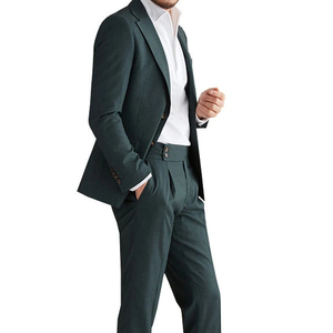 Customizable Men's Solid Color Three-Piece <b>Suit</b> Set Business Casual Notch Lapel Single Breasted Design Slim-Fit <b>Suit</b> Set - Product Image 4