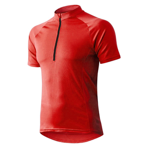 Maillot de cyclisme vert lime haute visibilité avec fermeture éclair 1/4 |   Autres couleurs également disponibles - Product Image 5