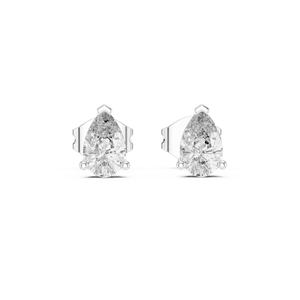 Pendientes con Diamantes Cultivados en Laboratorio de 0.5CT, Corte Pera, Engastados en Oro Blanco de 18KT, para Mujer, Regalo de Compromiso, Boda, San Valentín, Uso Diario - Product Image 1
