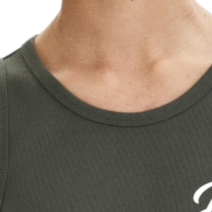 Camiseta sin mangas acanalada de ajuste ceñido, cómoda, transpirable, básica, deportiva, con logo personalizado, proveedor mayorista OEM ODM - Product Image 6