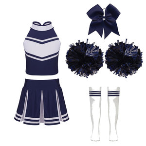 Uniforme de Animadoras Personalizado de Alta Calidad para Mujer, Conjunto Elástico para Baile y Animación en Eventos Deportivos - Product Image 1