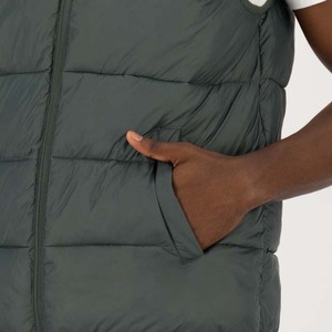 Custom Winter Fashion Stand Collar Thicken Cotton Warm Plain Winter Bubble Coats Padded Puffer Sports Down <b>Vest</b> - Product Image 3