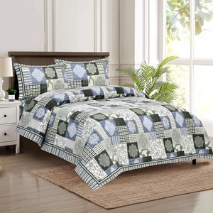 Magnifique couvre-lit en coton à motif Anchal, imprimé à la main, fabrication indienne, ensemble de literie bohème, 300 fils, résistant à la décoloration, toutes saisons - Product Image 1