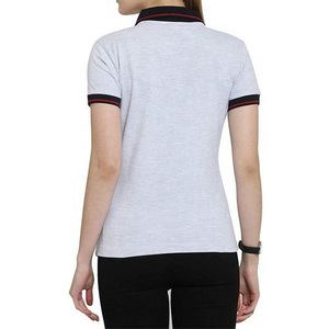 Camiseta polo de tela de punto suave, cómoda, formal, informal, transpirable, de color sólido. - Product Image 5