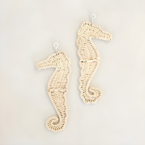 Conchas de decoración natural más vendidas en la habitación de los niños conchas marinas colgantes de pared de ratán para dormitorios de guardería de bebé - Product Image 5