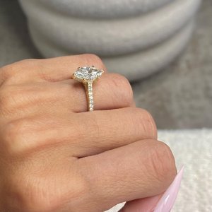 แหวนเพชรทรงมาร์คีส์ 2.25 กะรัต เพชรเลี้ยงในห้องปฏิบัติการ ทอง 18K สำหรับผู้หญิง |   แหวนหมั้นเพชรเม็ดเดี่ยวสุดหรู |   งานแต่งงานสุดหรู - Product Image 2