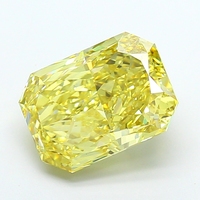 Diamant de laboratoire luxueux, couleur jaune vif fantaisie, taille excellente, certifié IGI, pierre lâche, haute brillance, pour usage en joaillerie.