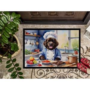 Paillasson Newfoundland the Chef Paillasson antidérapant lavable à poils bas 18H X 27W Paillasson intérieur et extérieur pour entrée - Product Image 3
