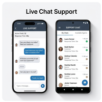 Aplicación Móvil de Reserva de Alquileres RoyalCraft Enterprise, Chat en Tiempo Real, Herramientas de Atención al Cliente para Mac/iOS/Android