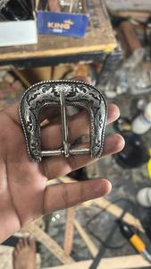 Hand tooled leather embossed <b>belt</b> with intricate craftsmanship and decorative patterns ideal <b>for</b> fashion wear gifting boutiques - Product Image 3