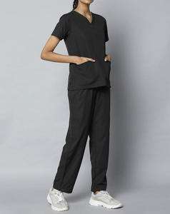 Uniforme Médico Personalizado con Logotipo, Tela Elástica de Poliéster y Spandex, Unisex, Fácil Cuidado, Antiarrugas, para Doctores, Enfermeras y Hospitales - Product Image 2