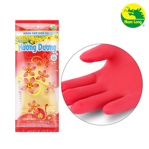 Los guantes de goma Nam Long vienen en un embalaje vibrante y de tamaños fáciles de usar para todo tipo de manos - Product Image 4