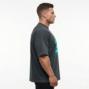 Camiseta Deportiva Extra Grande de Algodón 100% de Marca Privada, Personalizada para Entrenamiento, con Logotipo Frontal, Transpirable, Ropa Deportiva OEM ODM al por Mayor - Product Image 3